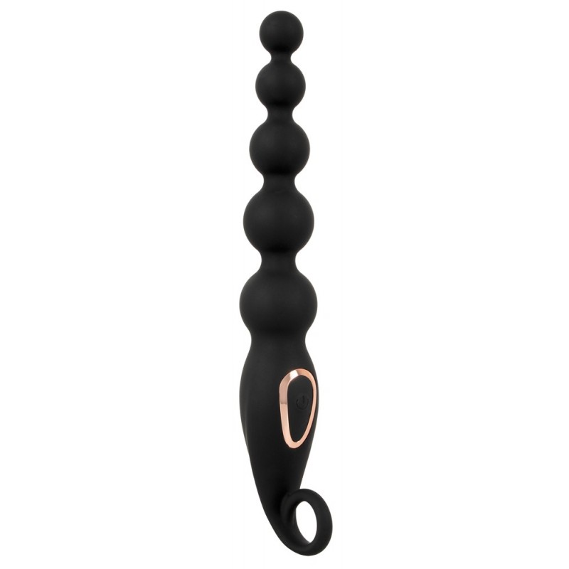 Anos Anal Beads - anál gyöngysor vibrációval (fekete) 74809 termék bemutató kép