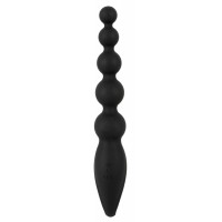 Anos Anal Beads - anál gyöngysor vibrációval (fekete) 74811 termék bemutató kép