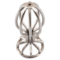 ANOS Metal (2,8cm) - kalitkás acél anál dildó (ezüst) 71686 termék bemutató kép