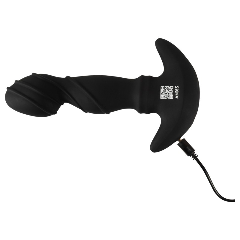 ANOS - mozgó gyűrűs prosztata vibrátor (fekete) 124385 termék bemutató kép