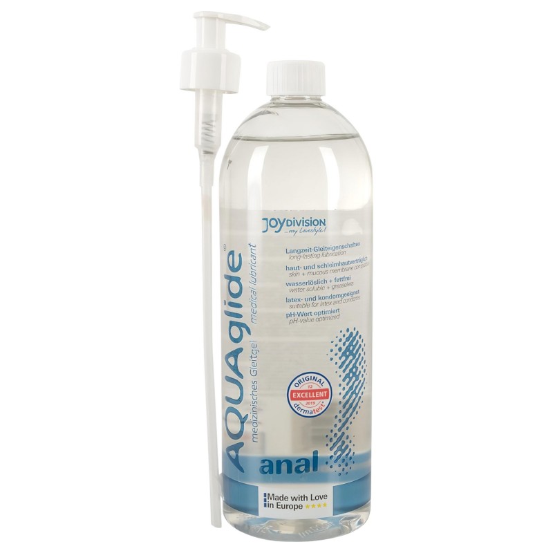 AQUAglide - vízbázisú anál síkosító (1000 ml) 129561 termék bemutató kép