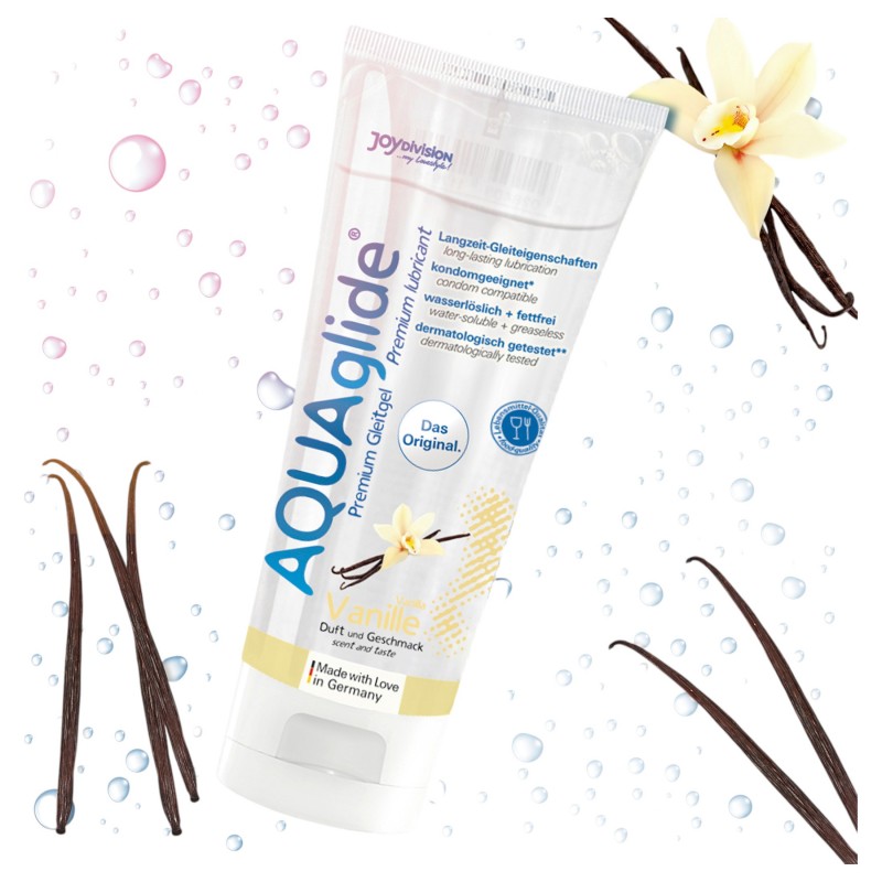 AQUAglide vízbázisú síkosító - vanília (100ml) 104568 termék bemutató kép