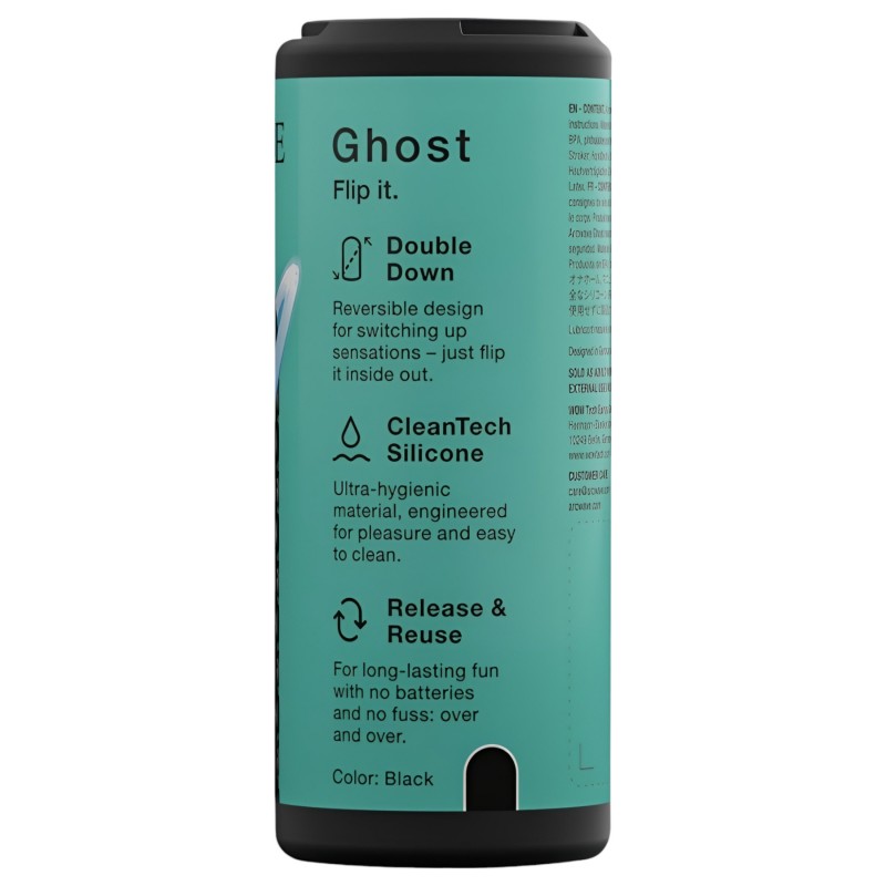 Arcwave Ghost - kifordítható zseb maszturbátor férfiaknak (fekete) 116572 termék bemutató kép