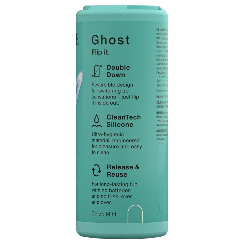 Arcwave Ghost - kifordítható zseb maszturbátor férfiaknak (zöld) 160737 termék bemutató kép