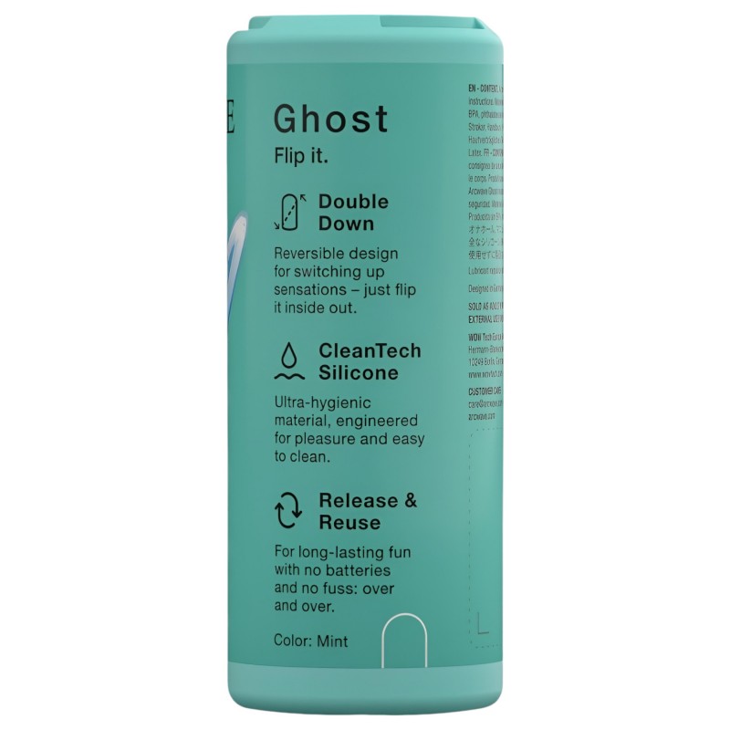 Arcwave Ghost - kifordítható zseb maszturbátor férfiaknak (zöld) 116590 termék bemutató kép