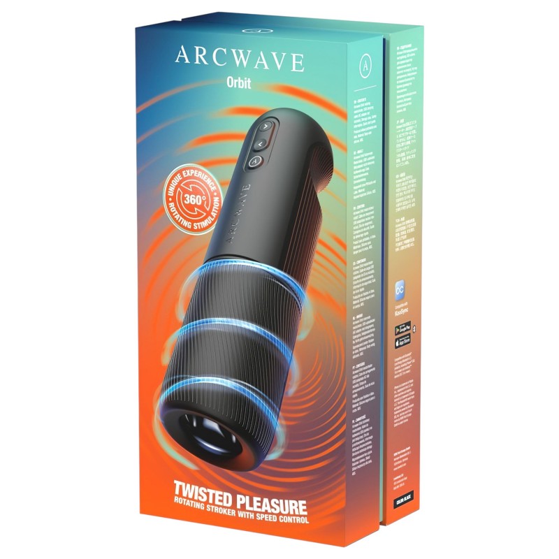 Arcwave Orbit - forgó maszturbátor férfiaknak (fekete) 167356 termék bemutató kép