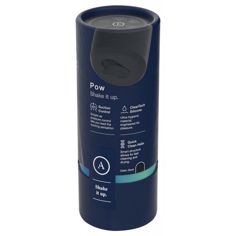 Arcwave Pow - manuális szívó maszturbátor (fekete) 90512 termék bemutató kép