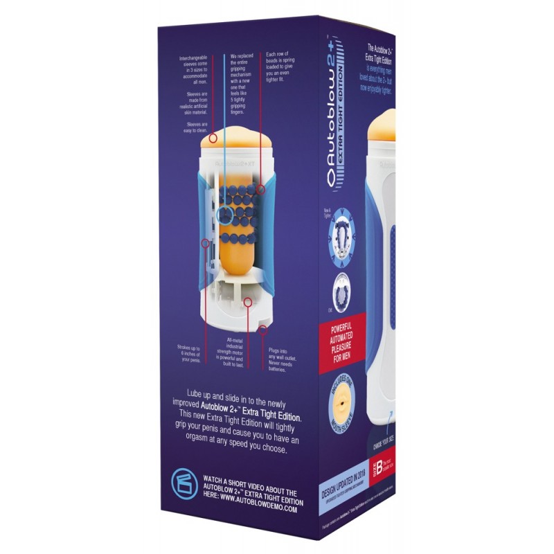 Autoblow 2+ XT - hálózati száj maszturbátor (B betéttel) 57767 termék bemutató kép
