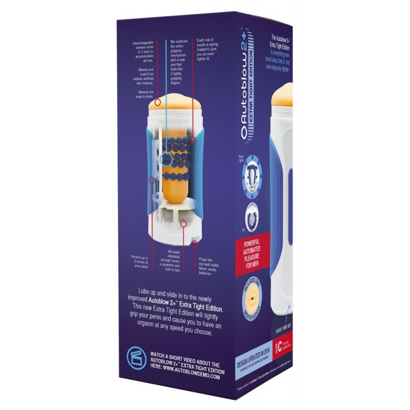 Autoblow 2+ XT - hálózati száj maszturbátor (C betéttel) 57770 termék bemutató kép