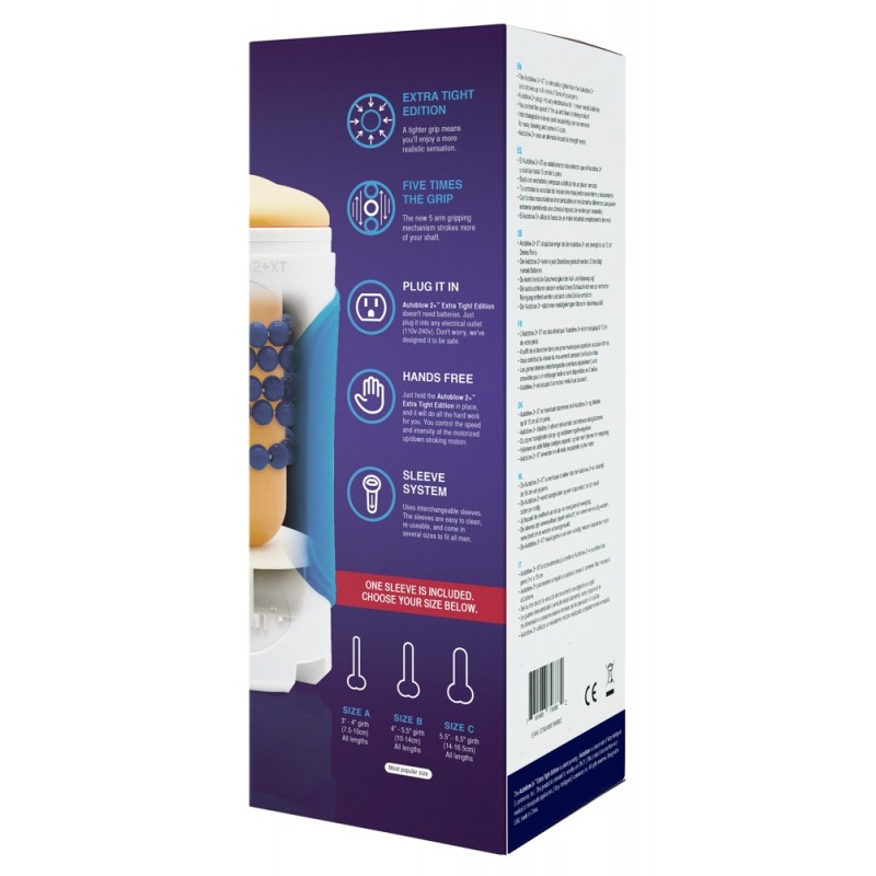 Autoblow 2+ XT - hálózati száj maszturbátor (C betéttel) 57771 termék bemutató kép