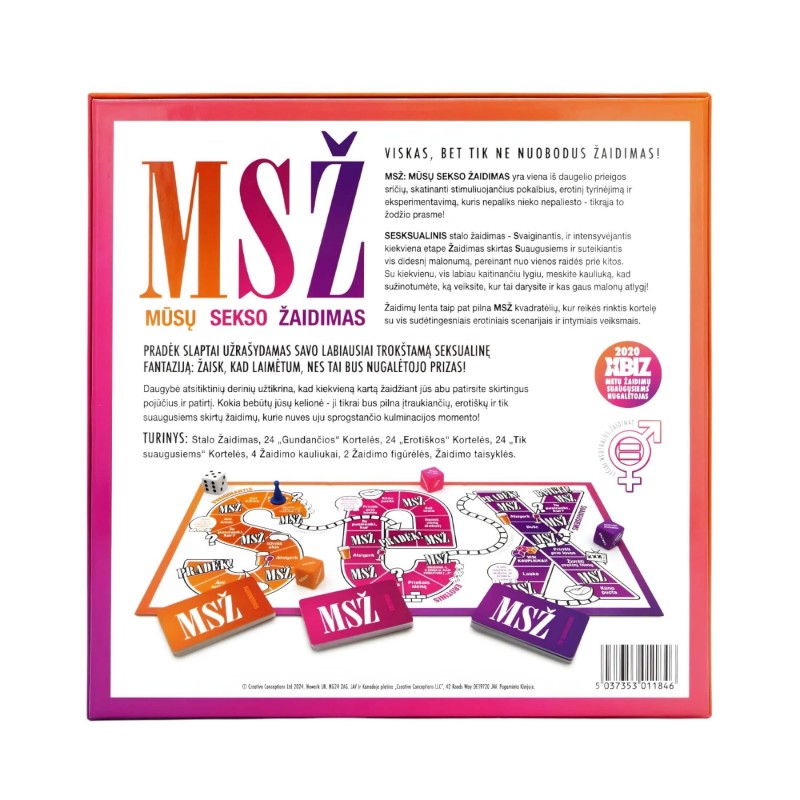 AVK:Adsz Vagy Kapsz - felnőtt szex társasjáték (litván nyelven) 124505 termék bemutató kép