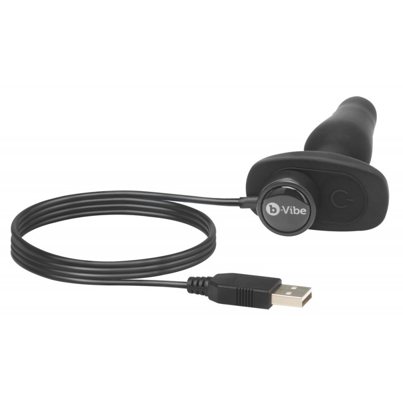 b-Vibe Novice - kezdő anál vibrátor (fekete) 680 termék bemutató kép