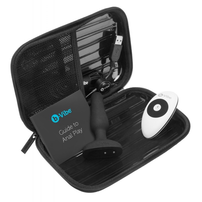 b-Vibe Novice - kezdő anál vibrátor (fekete) 683 termék bemutató kép