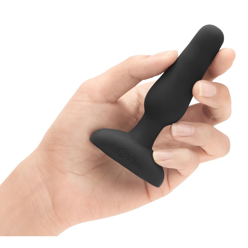 b-Vibe Novice - rádiós anál vibrátor kezdőknek (fekete) 157662 termék bemutató kép