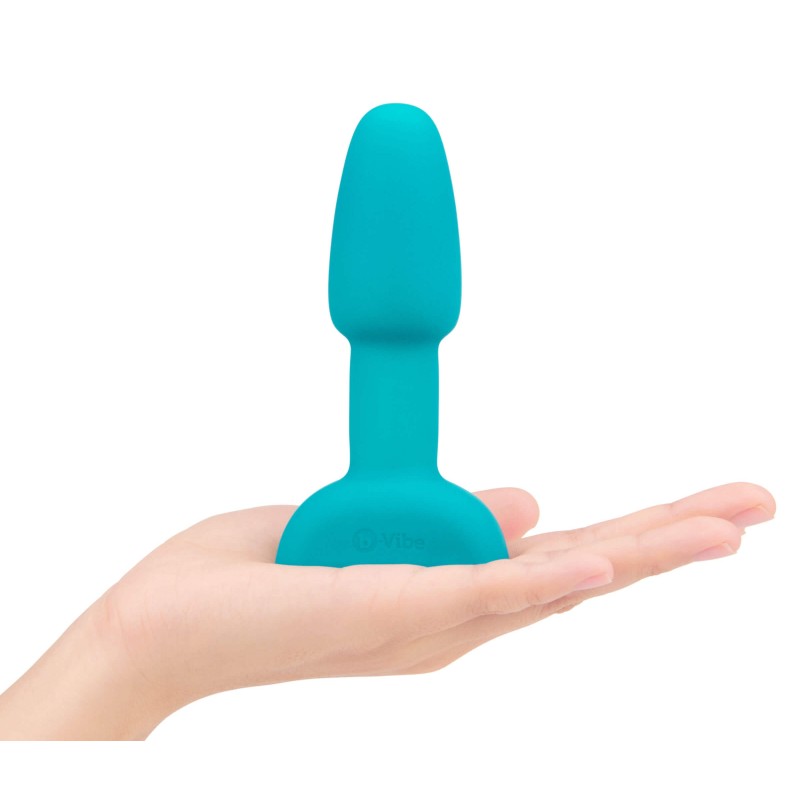 b-Vibe Rimming - forgó gyöngyös anál vibrátor (türkiz) 18406 termék bemutató kép