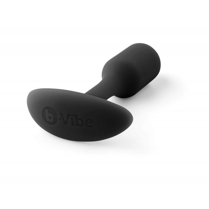 b-vibe Snug Plug 1 - anál plug belső súllyal (55g) - fekete 18437 termék bemutató kép