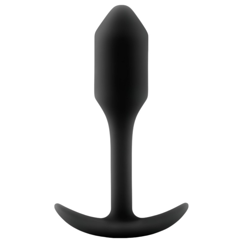 b-vibe Snug Plug 1 - anál plug belső súllyal (55g) - fekete 99276 termék bemutató kép