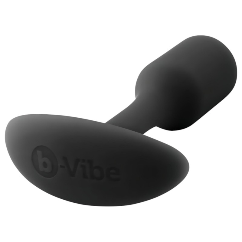 b-vibe Snug Plug 1 - anál plug belső súllyal (55g) - fekete 99277 termék bemutató kép