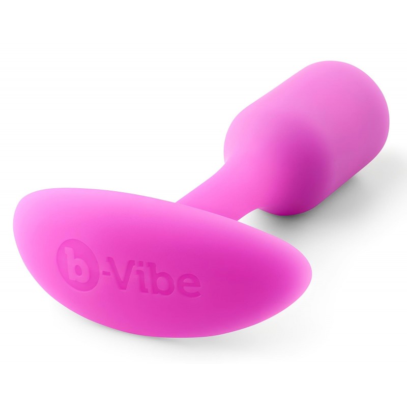 b-vibe Snug Plug 1 - anál plug belső súllyal (55g) - pink 99313 termék bemutató kép