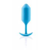 b-vibe Snug Plug 3 - dupla golyós anál dildó (180g) - kék 18385 termék bemutató kép