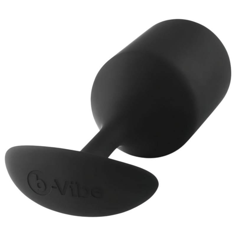 b-vibe Snug Plug 4 - dupla golyós anál plug (257g) - fekete 119133 termék bemutató kép