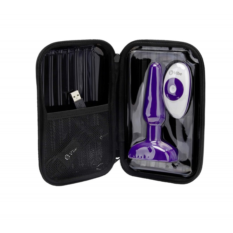 b-Vibe trio - 3 motoros anál vibrátor (lila) 10145 termék bemutató kép