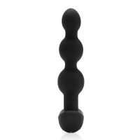b-Vibe - tripla gyöngyös, akkus anál vibrátor (fekete) 492 termék bemutató kép