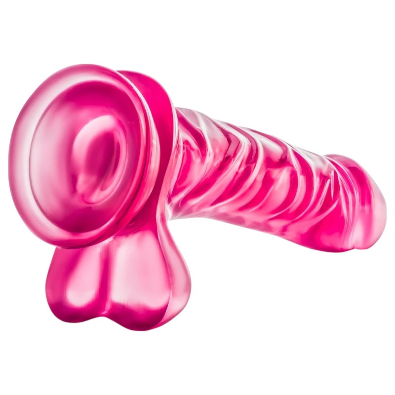 B Yours Basic 8 - herés dildó - 23cm (pink) 123535 termék bemutató kép