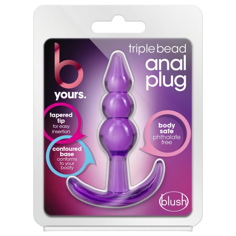 B Yours - gömbös anál plug (lila) 102489 termék bemutató kép