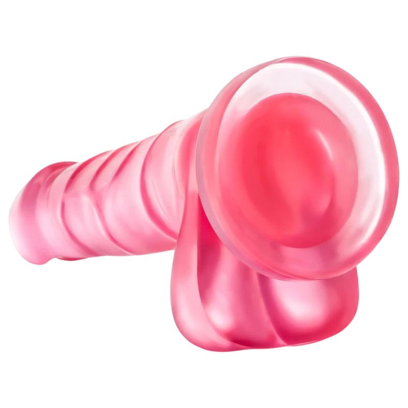 B Yours Sweet N Hard 4 - herés dildó - 18cm (pink) 123557 termék bemutató kép