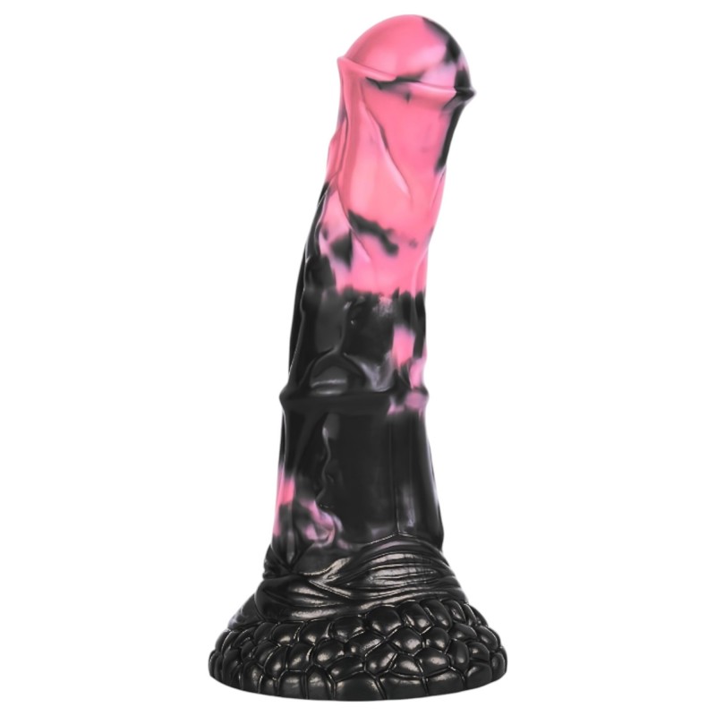 Bad Horse - szilikon ló pénisz dildó - 18cm (fekete-pink) 112694 termék bemutató kép