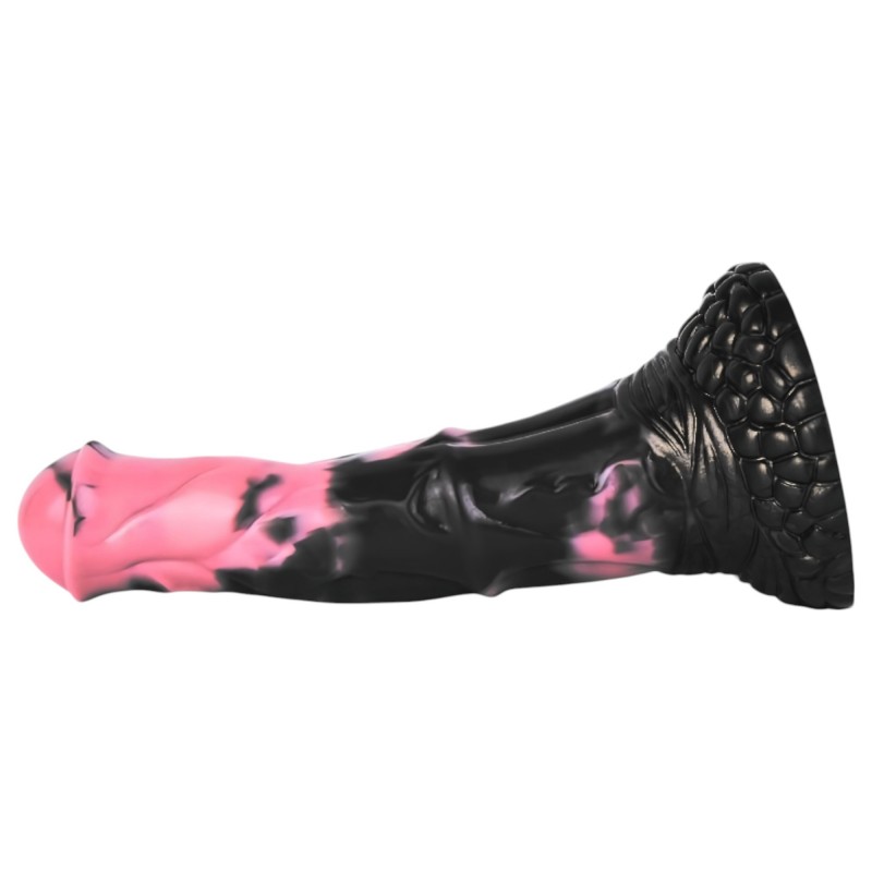 Bad Horse - szilikon ló pénisz dildó - 18cm (fekete-pink) 112695 termék bemutató kép