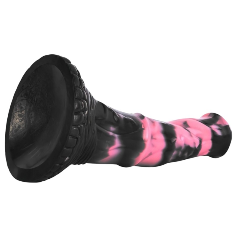 Bad Horse - szilikon ló pénisz dildó - 18cm (fekete-pink) 112696 termék bemutató kép