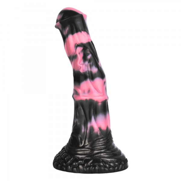 Bad Horse - szilikon ló pénisz dildó - 18cm (fekete-pink)