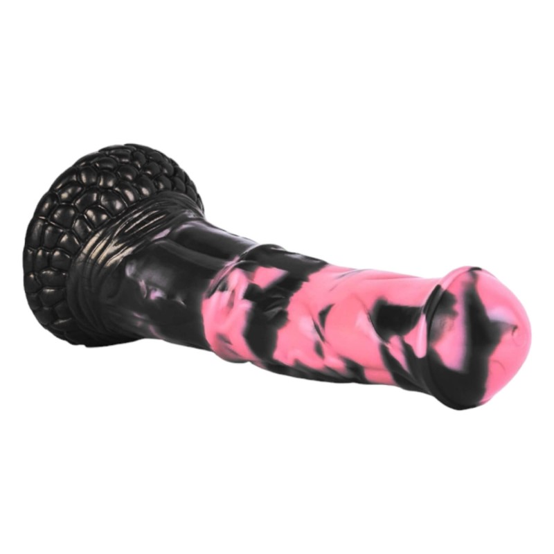 Bad Horse - szilikon ló pénisz dildó - 18cm (fekete-pink) 90991 termék bemutató kép