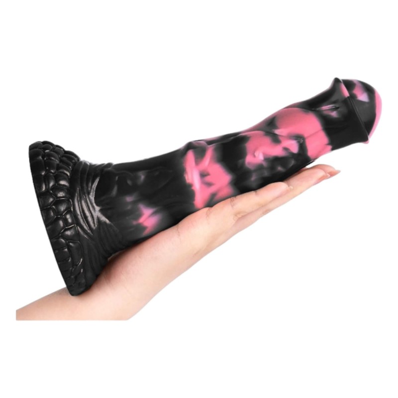 Bad Horse - szilikon ló pénisz dildó - 18cm (fekete-pink) 90992 termék bemutató kép