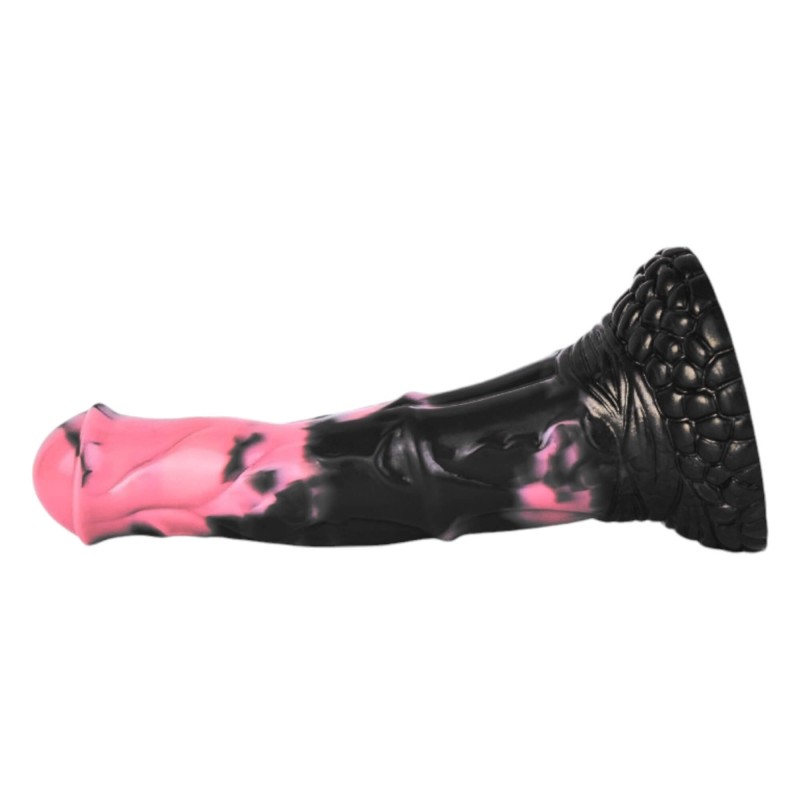 Bad Horse - szilikon ló pénisz dildó - 18cm (fekete-pink) 90994 termék bemutató kép