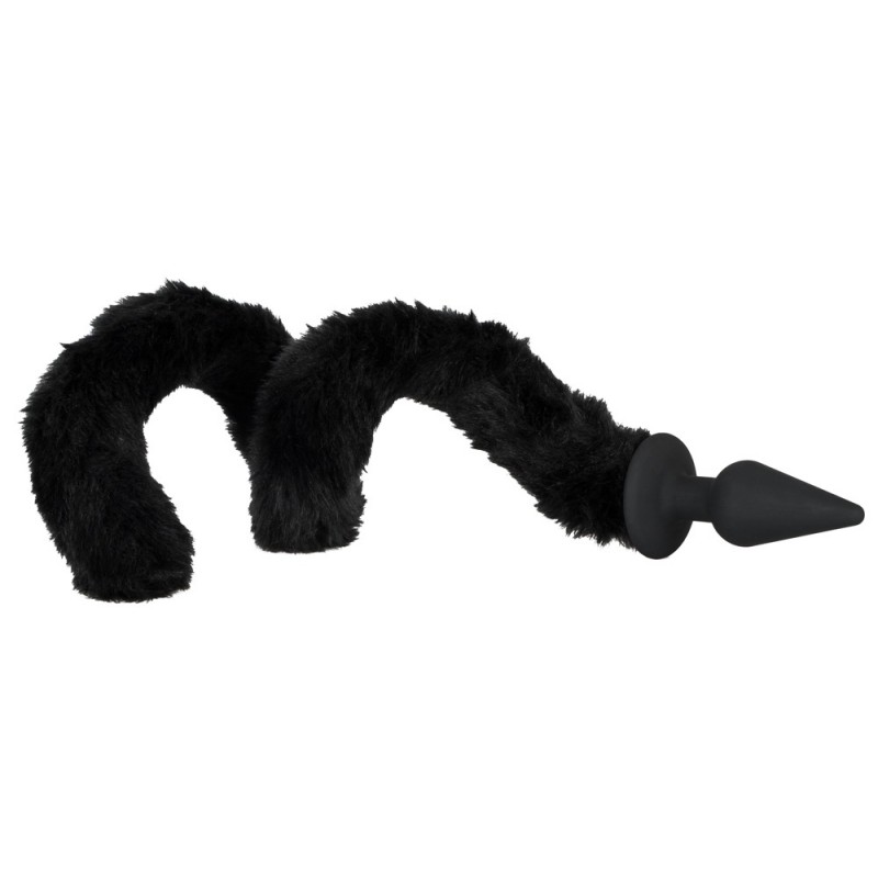 Bad Kitty - anál kúp cicafarokkal (fekete) 12587 termék bemutató kép