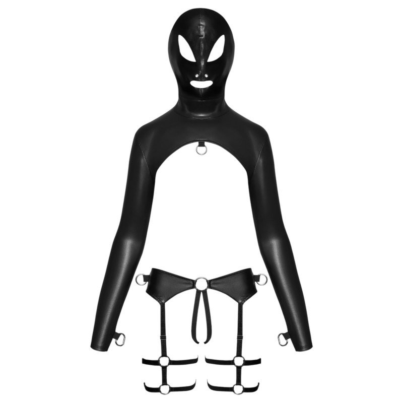 Bad Kitty - BDSM erotikus fehérnemű szett nőknek (fekete) 163578 termék bemutató kép