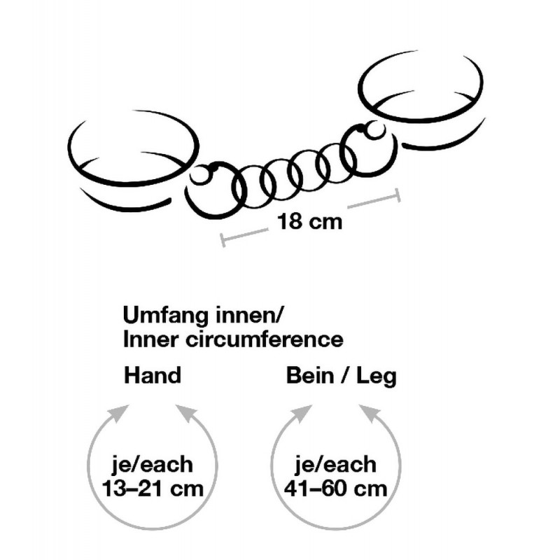 Bad Kitty - kezeket a combokhoz bilincs szett (piros) 51461 termék bemutató kép
