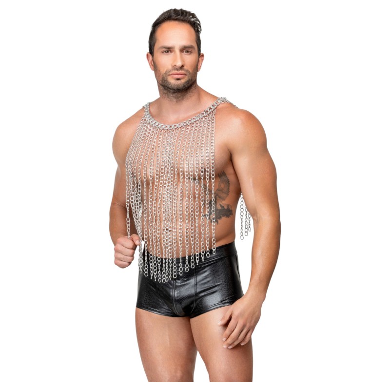Bad Kitty - uniszex láncszem nyakörv és öv (ezüst) 152039 termék bemutató kép
