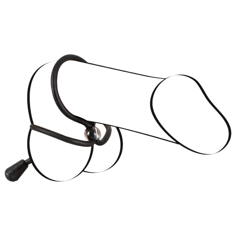 Bad Kitty - szilikon here- és péniszgyűrű (fekete) 108470 termék bemutató kép