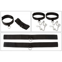 Bad Kitty - teljes kötöző szett párnával - 11 részes (fekete) 80197 termék bemutató kép