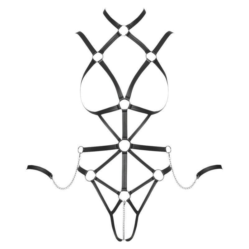 Bad Kitty - testhám body (fekete) 105012 termék bemutató kép