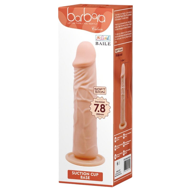 Baile Barbara Calvin - élethű dildó - 20cm (natúr) 120383 termék bemutató kép