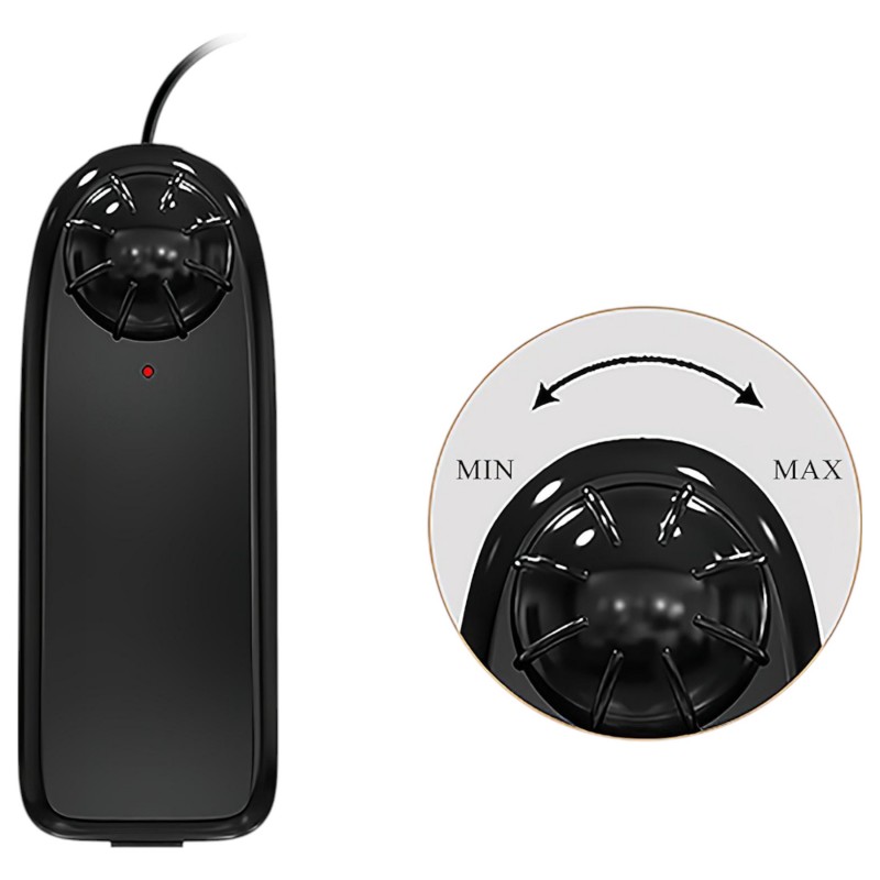 Baile Zebulon - élethű, herés vibrátor - 19cm (natúr) 120378 termék bemutató kép