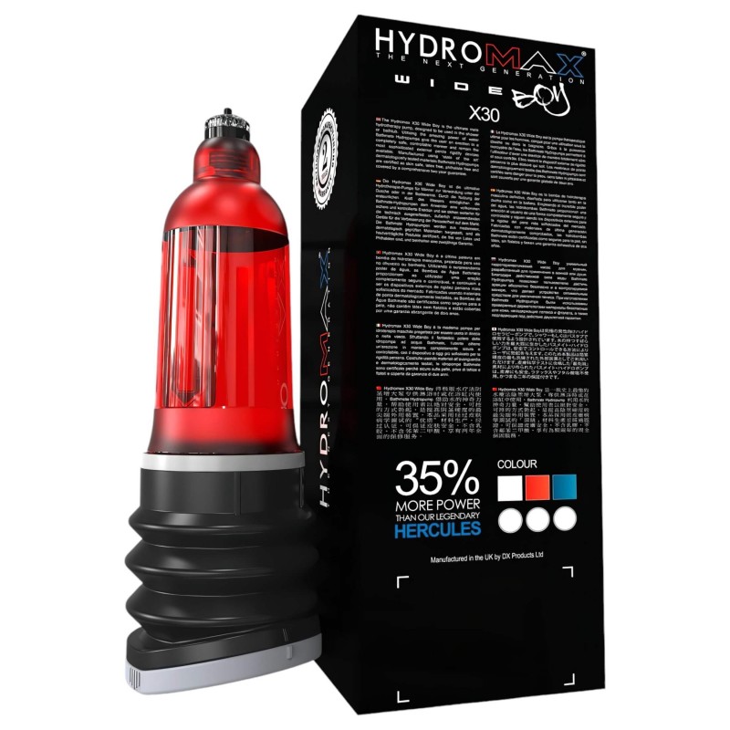 Bathmate Hydromax 7 Wide - hidro péniszpumpa (piros) 167846 termék bemutató kép