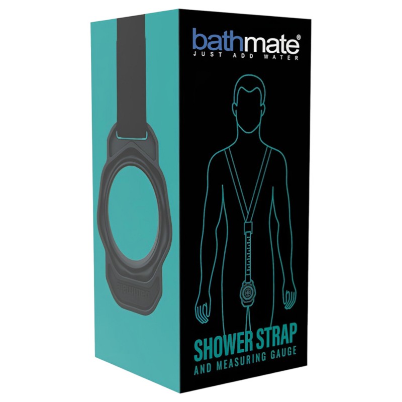 Bathmate Shower Strap - pumpatartó mérőheveder (fekete) 145506 termék bemutató kép