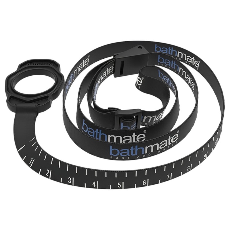 Bathmate Shower Strap - pumpatartó mérőheveder (fekete) 145508 termék bemutató kép