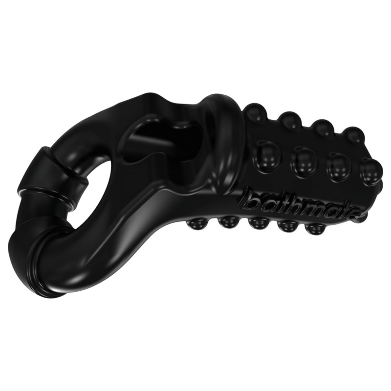 Bathmate Vibe Ring Tickle - vibrációs péniszgyűrű (fekete) 112505 termék bemutató kép